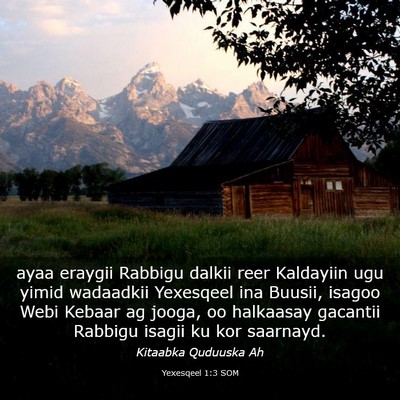 Picture 03 - Yexesqeel 1:3 SOM - ayaa eraygii Rabbigu dalkii reer Kaldayiin ugu - Bible Verse Picture