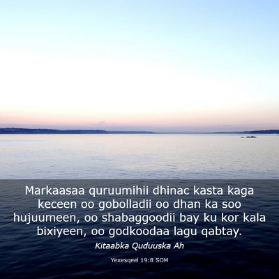 Picture 03 - Yexesqeel 19:8 SOM - Markaasaa quruumihii dhinac kasta kaga keceen oo - Bible Verse Picture