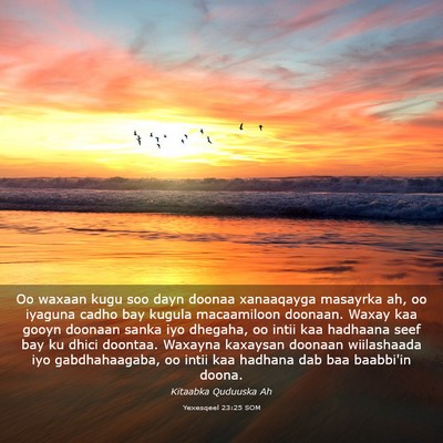 Picture 03 - Yexesqeel 23:25 SOM - Oo waxaan kugu soo dayn doonaa xanaaqayga - Bible Verse Picture