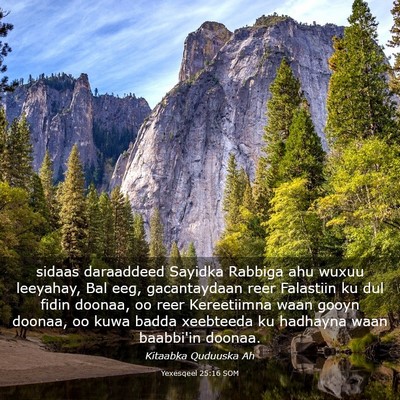 Picture 03 - Yexesqeel 25:16 SOM - sidaas daraaddeed Sayidka Rabbiga ahu wuxuu - Bible Verse Picture