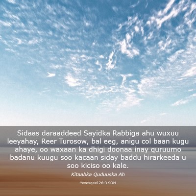 Picture 03 - Yexesqeel 26:3 SOM - Sidaas daraaddeed Sayidka Rabbiga ahu wuxuu - Bible Verse Picture