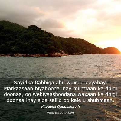 Picture 03 - Yexesqeel 32:14 SOM - Sayidka Rabbiga ahu wuxuu leeyahay, Markaasaan - Bible Verse Picture