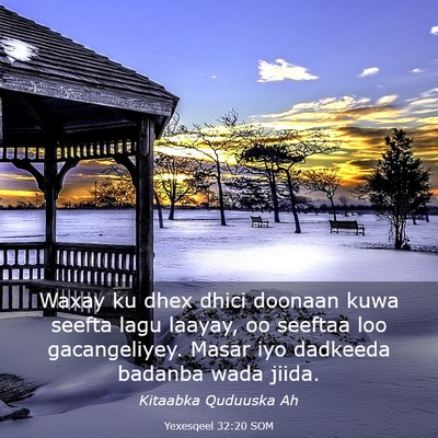 Picture 03 - Yexesqeel 32:20 SOM - Waxay ku dhex dhici doonaan kuwa seefta lagu - Bible Verse Picture