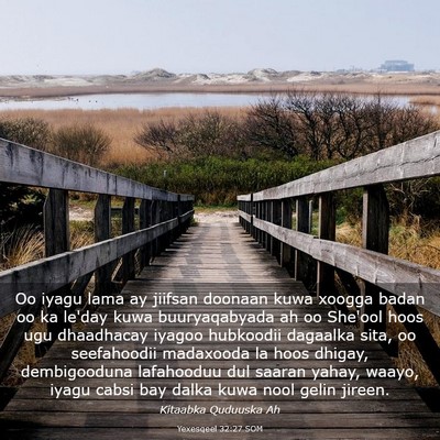 Picture 03 - Yexesqeel 32:27 SOM - Oo iyagu lama ay jiifsan doonaan kuwa xoogga - Bible Verse Picture