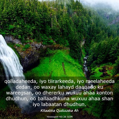 Picture 03 - Yexesqeel 40:36 SOM - qolladaheeda, iyo tiirarkeeda, iyo meelaheeda - Bible Verse Picture
