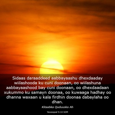 Picture 03 - Yexesqeel 5:10 SOM - Sidaas daraaddeed aabbayaashu dhexdaaday - Bible Verse Picture