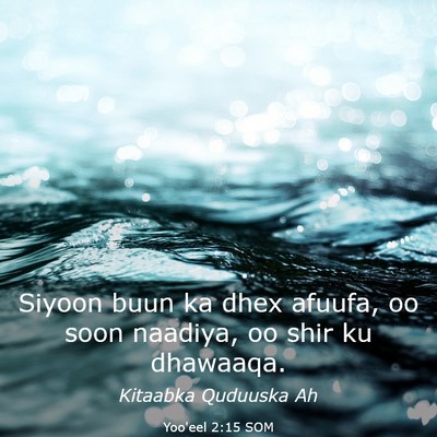 Picture 03 - Yoo'eel 2:15 SOM - Siyoon buun ka dhex afuufa, oo soon naadiya, oo - Bible Verse Picture