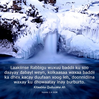 Picture 03 - Yoonis 1:4 SOM - Laakiinse Rabbigu wuxuu baddii ku soo daayay - Bible Verse Picture