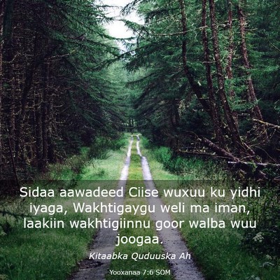 Picture 03 - Yooxanaa 7:6 SOM - Sidaa aawadeed Ciise wuxuu ku yidhi iyaga, - Bible Verse Picture
