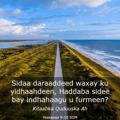 Picture 03 - Yooxanaa 9:10 SOM - Sidaa daraaddeed waxay ku yidhaahdeen, Haddaba - Bible Verse Picture