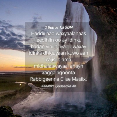 Picture 04 - 2 Butros 1:8 SOM - Haddii aad waxyaalahaas leedihiin oo ay idinku - Bible Verse Picture