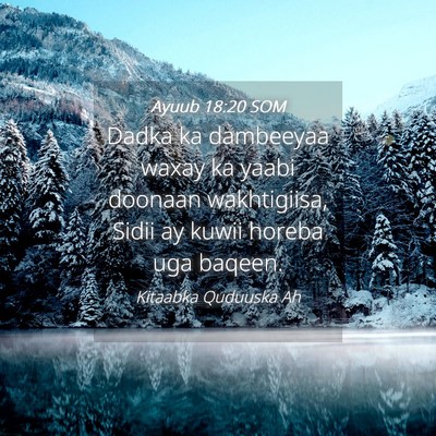Picture 04 - Ayuub 18:20 SOM - Dadka ka dambeeyaa waxay ka yaabi doonaan - Bible Verse Picture