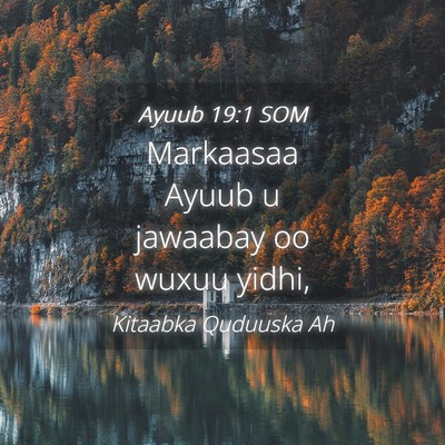 Picture 04 - Ayuub 19:1 SOM - Markaasaa Ayuub u jawaabay oo wuxuu - Bible Verse Picture
