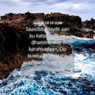 Picture 04 - Ayuub 19:19 SOM - Saaxiibbadaydii aan ku kalsoonaa oo dhammu way i - Bible Verse Picture