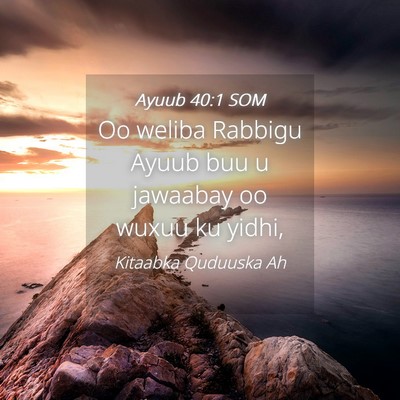 Picture 04 - Ayuub 40:1 SOM - Oo weliba Rabbigu Ayuub buu u jawaabay oo wuxuu - Bible Verse Picture