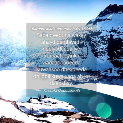 Picture 04 - Baroorashadii Yeremyaah 4:13 SOM - Sababteeduna waxay ahayd dembiyadii nebiyadeeda - Bible Verse Picture