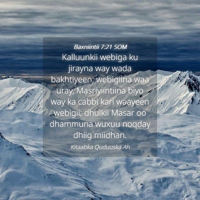 Picture 04 - Baxniintii 7:21 SOM - Kalluunkii webiga ku jirayna way wada bakhtiyeen; - Bible Verse Picture