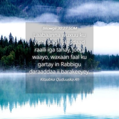 Picture 04 - Bilowgii 30:27 SOM - Laabaanna wuxuu ku yidhi isagii, Haddaad raalli - Bible Verse Picture