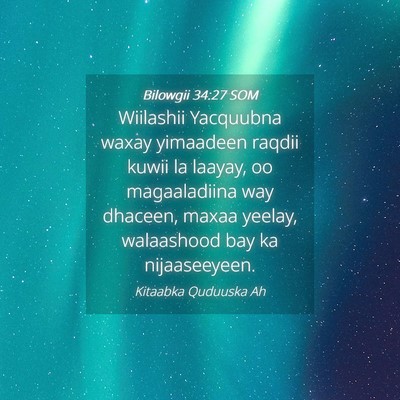 Picture 04 - Bilowgii 34:27 SOM - Wiilashii Yacquubna waxay yimaadeen raqdii kuwii - Bible Verse Picture