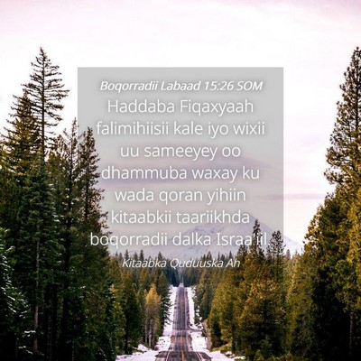 Picture 04 - Boqorradii Labaad 15:26 SOM - Haddaba Fiqaxyaah falimihiisii kale iyo wixii uu - Bible Verse Picture