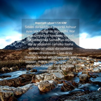 Picture 04 - Boqorradii Labaad 17:26 SOM - Sidaas daraaddeed boqorkii Ashuur ayaa lala - Bible Verse Picture