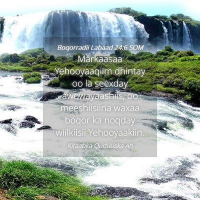 Picture 04 - Boqorradii Labaad 24:6 SOM - Markaasaa Yehooyaaqiim dhintay oo la seexday - Bible Verse Picture