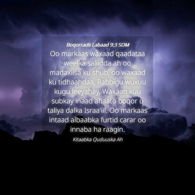 Picture 04 - Boqorradii Labaad 9:3 SOM - Oo markaas waxaad qaadataa weelka saliidda ah oo - Bible Verse Picture
