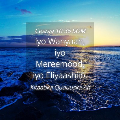 Picture 04 - Cesraa 10:36 SOM - iyo Wanyaah, iyo Mereemood, iyo - Bible Verse Picture