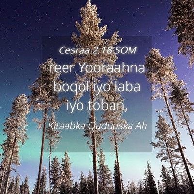 Picture 04 - Cesraa 2:18 SOM - reer Yooraahna boqol iyo laba iyo - Bible Verse Picture