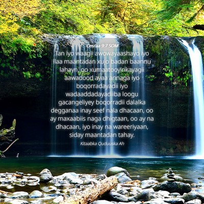 Picture 04 - Cesraa 9:7 SOM - Tan iyo waagii awowayaashayo iyo ilaa maantadan - Bible Verse Picture