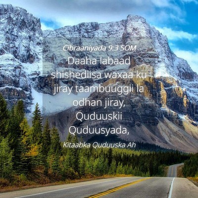 Picture 04 - Cibraaniyada 9:3 SOM - Daaha labaad shishediisa waxaa ku jiray - Bible Verse Picture