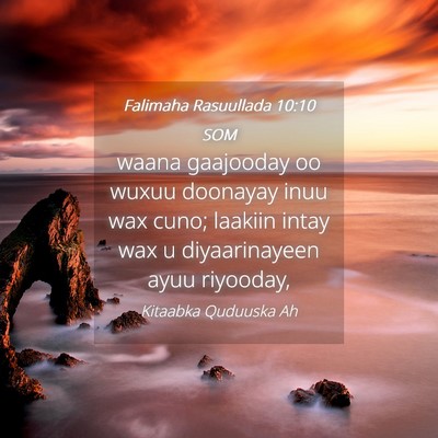 Picture 04 - Falimaha Rasuullada 10:10 SOM - waana gaajooday oo wuxuu doonayay inuu wax cuno; - Bible Verse Picture