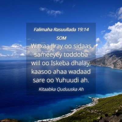 Picture 04 - Falimaha Rasuullada 19:14 SOM - Waxaa jiray oo sidaas sameeyey toddoba wiil oo - Bible Verse Picture