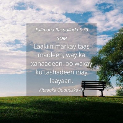 Picture 04 - Falimaha Rasuullada 5:33 SOM - Laakiin markay taas maqleen, way ka xanaaqeen, oo - Bible Verse Picture