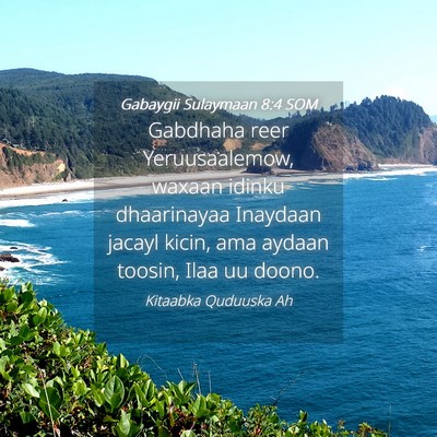 Picture 04 - Gabaygii Sulaymaan 8:4 SOM - Gabdhaha reer Yeruusaalemow, waxaan idinku - Bible Verse Picture