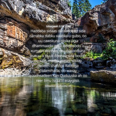 Picture 04 - Ishacyaah 5:24 SOM - Haddaba sidaas daraaddeed sida carrabka dabku - Bible Verse Picture