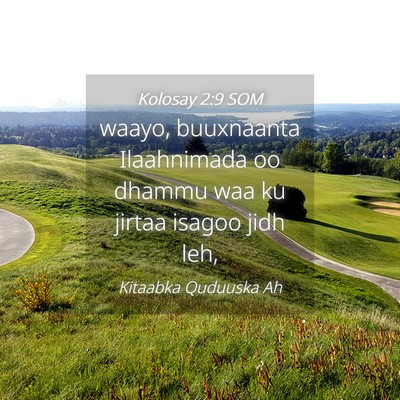 Picture 04 - Kolosay 2:9 SOM - waayo, buuxnaanta Ilaahnimada oo dhammu waa ku - Bible Verse Picture