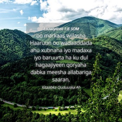 Picture 04 - Laawiyiintii 1:8 SOM - oo markaas wiilasha Haaruun oo wadaaddada ahu - Bible Verse Picture