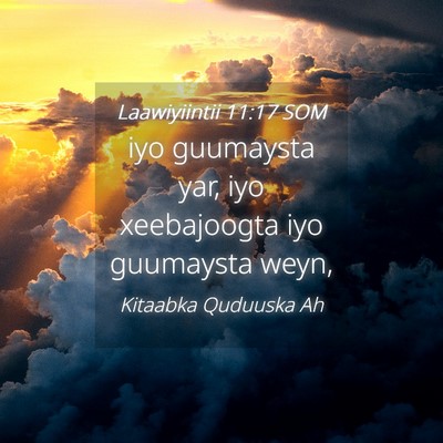 Picture 04 - Laawiyiintii 11:17 SOM - iyo guumaysta yar, iyo xeebajoogta iyo guumaysta - Bible Verse Picture