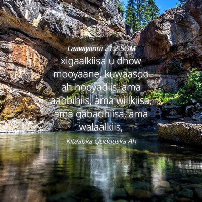 Picture 04 - Laawiyiintii 21:2 SOM - xigaalkiisa u dhow mooyaane, kuwaasoo ah - Bible Verse Picture