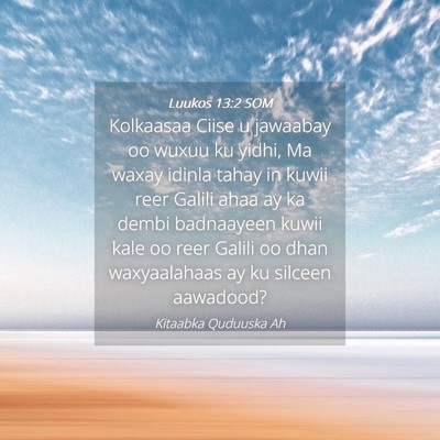 Picture 04 - Luukos 13:2 SOM - Kolkaasaa Ciise u jawaabay oo wuxuu ku yidhi, Ma - Bible Verse Picture