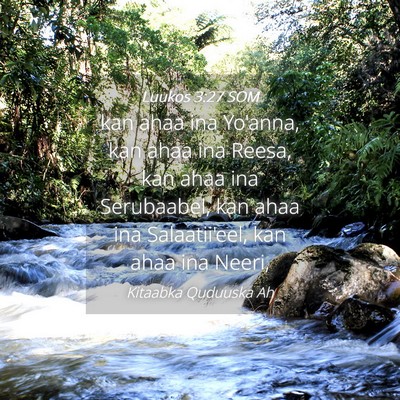 Picture 04 - Luukos 3:27 SOM - kan ahaa ina Yo'anna, kan ahaa ina Reesa, kan - Bible Verse Picture