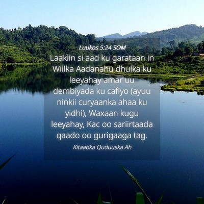 Picture 04 - Luukos 5:24 SOM - Laakiin si aad ku garataan in Wiilka Aadanahu - Bible Verse Picture