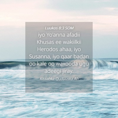 Picture 04 - Luukos 8:3 SOM - iyo Yo'anna afadii Khusas ee wakiilkii Herodos - Bible Verse Picture