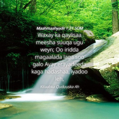Picture 04 - Maahmaahyadii 1:21 SOM - Waxay ka qaylisaa meesha suuqa ugu weyn; Oo - Bible Verse Picture