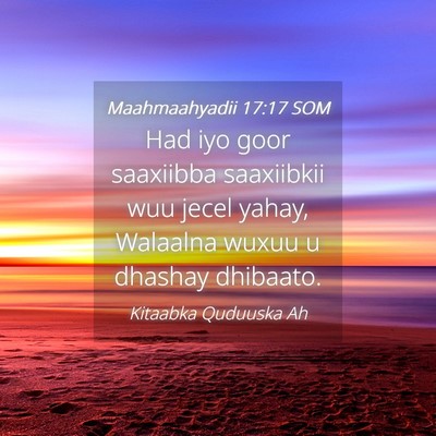 Picture 04 - Maahmaahyadii 17:17 SOM - Had iyo goor saaxiibba saaxiibkii wuu jecel - Bible Verse Picture