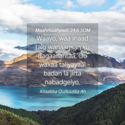 Picture 04 - Maahmaahyadii 24:6 SOM - Waayo, waa inaad talo wanaagsan ku dagaallantaa, - Bible Verse Picture