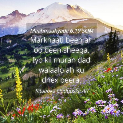 Picture 04 - Maahmaahyadii 6:19 SOM - Markhaati been ah oo been sheega, Iyo kii muran - Bible Verse Picture
