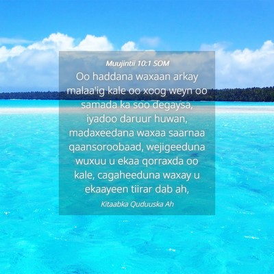 Picture 04 - Muujintii 10:1 SOM - Oo haddana waxaan arkay malaa'ig kale oo xoog - Bible Verse Picture