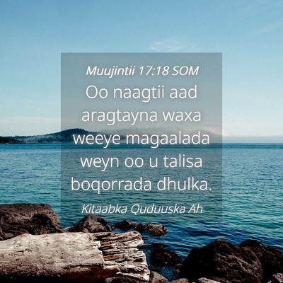 Picture 04 - Muujintii 17:18 SOM - Oo naagtii aad aragtayna waxa weeye magaalada - Bible Verse Picture